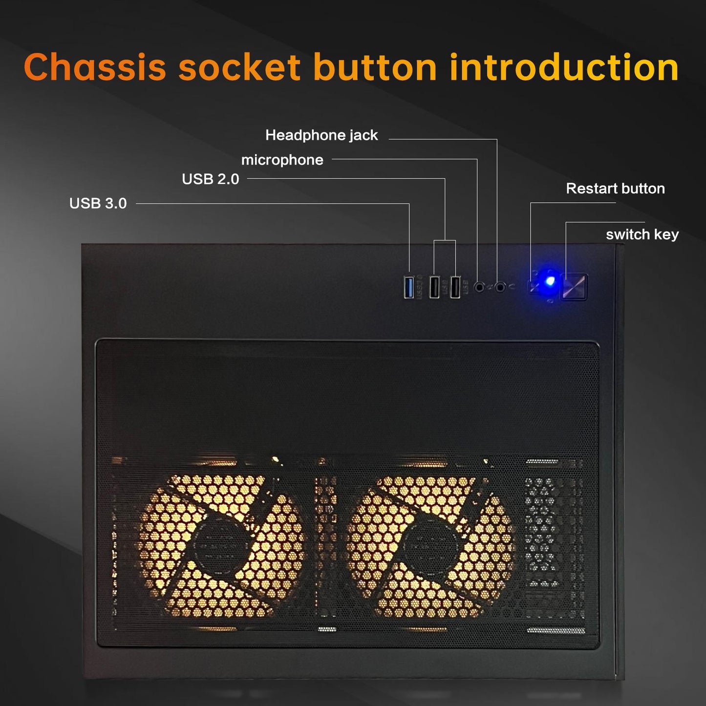 HZG Gaming Desktop Computer PC,AMD Ryzen 7 5700X,RTX 5060 8G 32GB RAM and 1TB NVMe M.2 SSD, WiFi6E, ARGB Fan, Prebuilt Gaming PC Tower